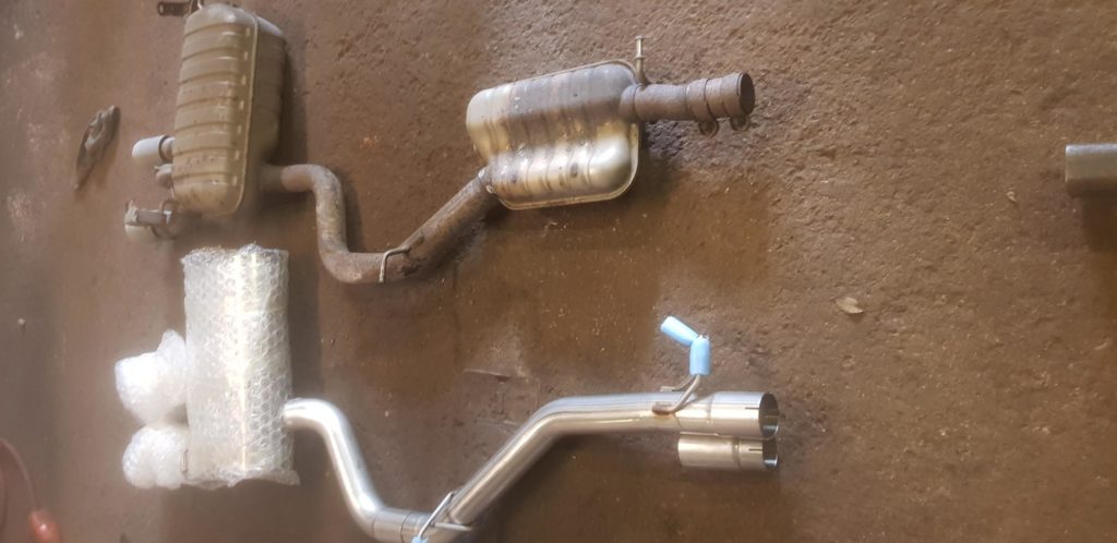 Milltek exhaust system for R32 Mark 5 Golf fitted and tuned at Tuning Emporium